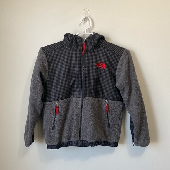 The North Face fleece hooded jacket size small (7/8) - Picture 1 of 8